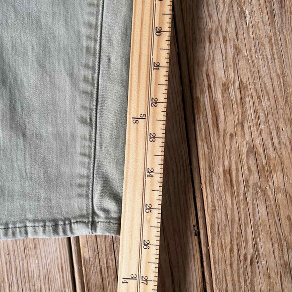 Madewell Women's 9" High Riser Skinny Green Jeans Size 28 Hipster - Picture 6 of 10